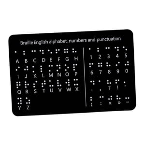 Bothyi - Tablero Del Alfabeto Braille Tablero De Braille Para Personas Con Discapacidad Visual Aprendizaje En La Oficina