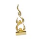 thumbnail image 4 of Estatua Abstracta De Fuego Para Decoración Del Hogar, Artesanía Para Sala De Estar, Balcón, Estantería Dorada, 4 of 5
