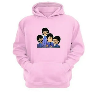 Genérico - Polerón Canguro The Beatles Rosa Talla S Unisex