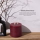 thumbnail image 4 of Pillar Candles Bask jaspeado, sin perfume, color burdeos, 15 cm, 3 mechas, 4 of 6