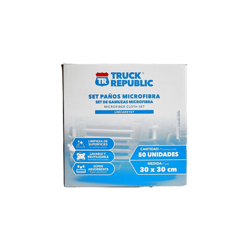 Caja 50 Paños Microtejidos Blacksmith Blancos Para Vehiculos