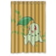 thumbnail image 1 of Cortina de ducha de Pokémon con diseño de anime, juego de cortinas de baño con ganchos, tamaño 48 x 72 pulgadas, 1 of 3