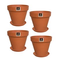 Pottery - Set De 4 Maceta Kony 19Cm Terracota Y Sus Platos