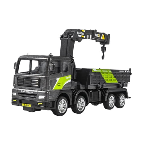 Magideal - Coche En Miniatura De Aleación De Simulación, Vehículo De Construcción, Vehículo De Construcción Fundido A Presión, Vehículo De Ingeniería De Juguete, Volquete De Grúa