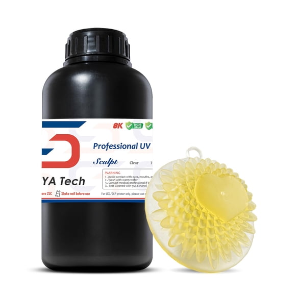 Impresora 3D de resina Siraya Tech Sculpt, alta temperatura, 1 kg, transparente