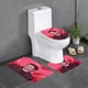 thumbnail image 1 of Pedro Pascal Juego de 3 alfombras de baño de coral fleece: tapete de baño + alfombra de inodoro en forma de U + funda de tapa de inodoro en forma de O, 1 of 6