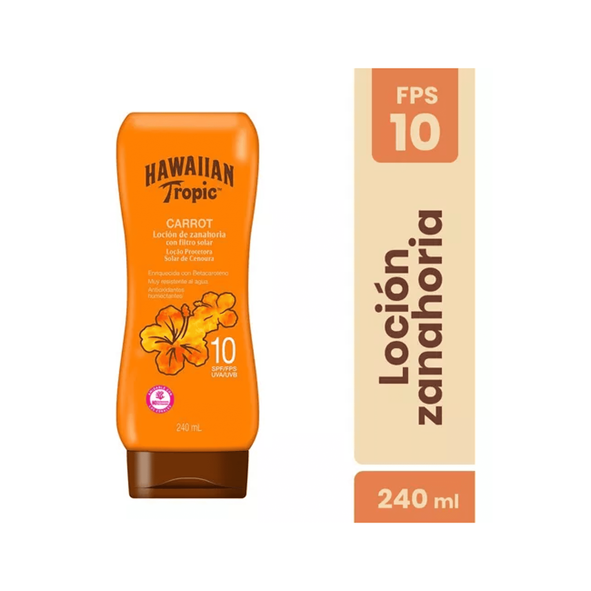 Genérico - Hawaiian Tropic Loción Bronceadora De Zanahoria Fps 10 240ml