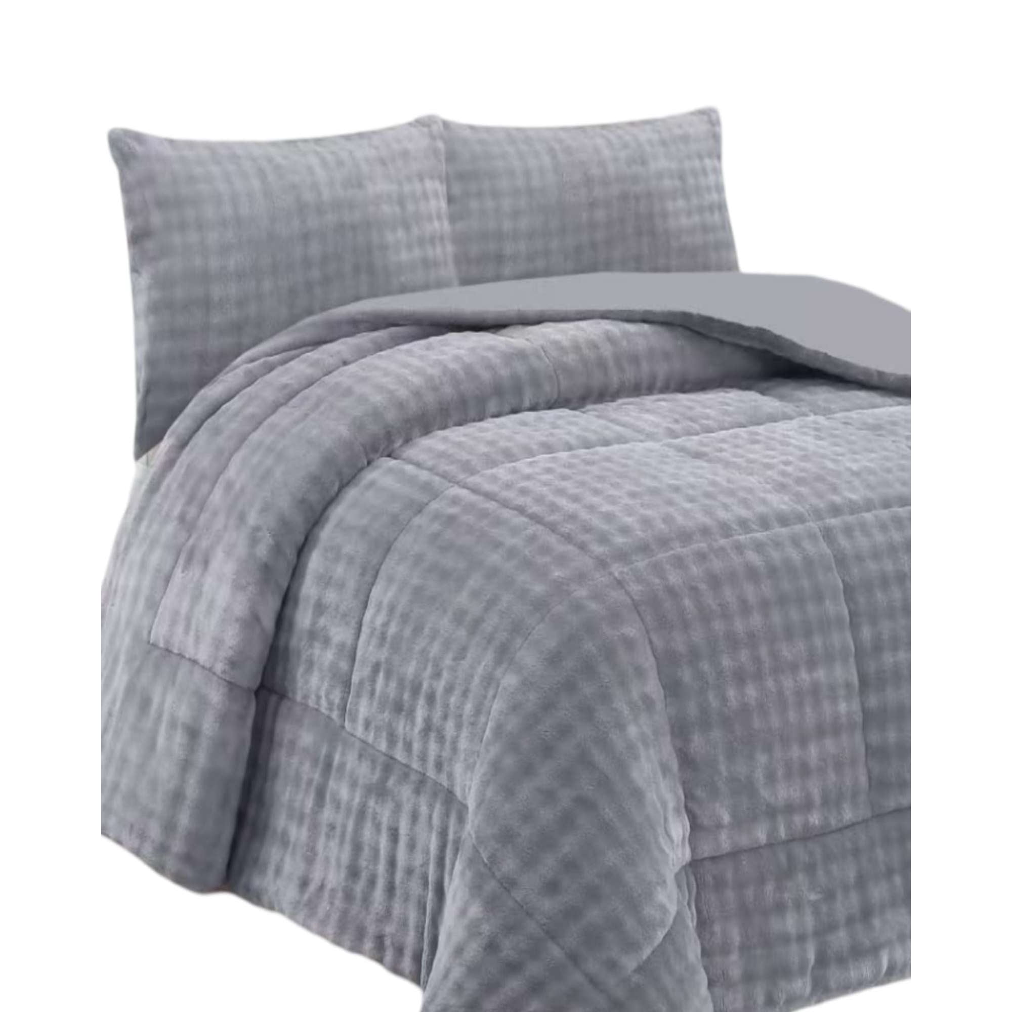 Genérico - Cobertor Con Chiporro 2 Plaza Gris