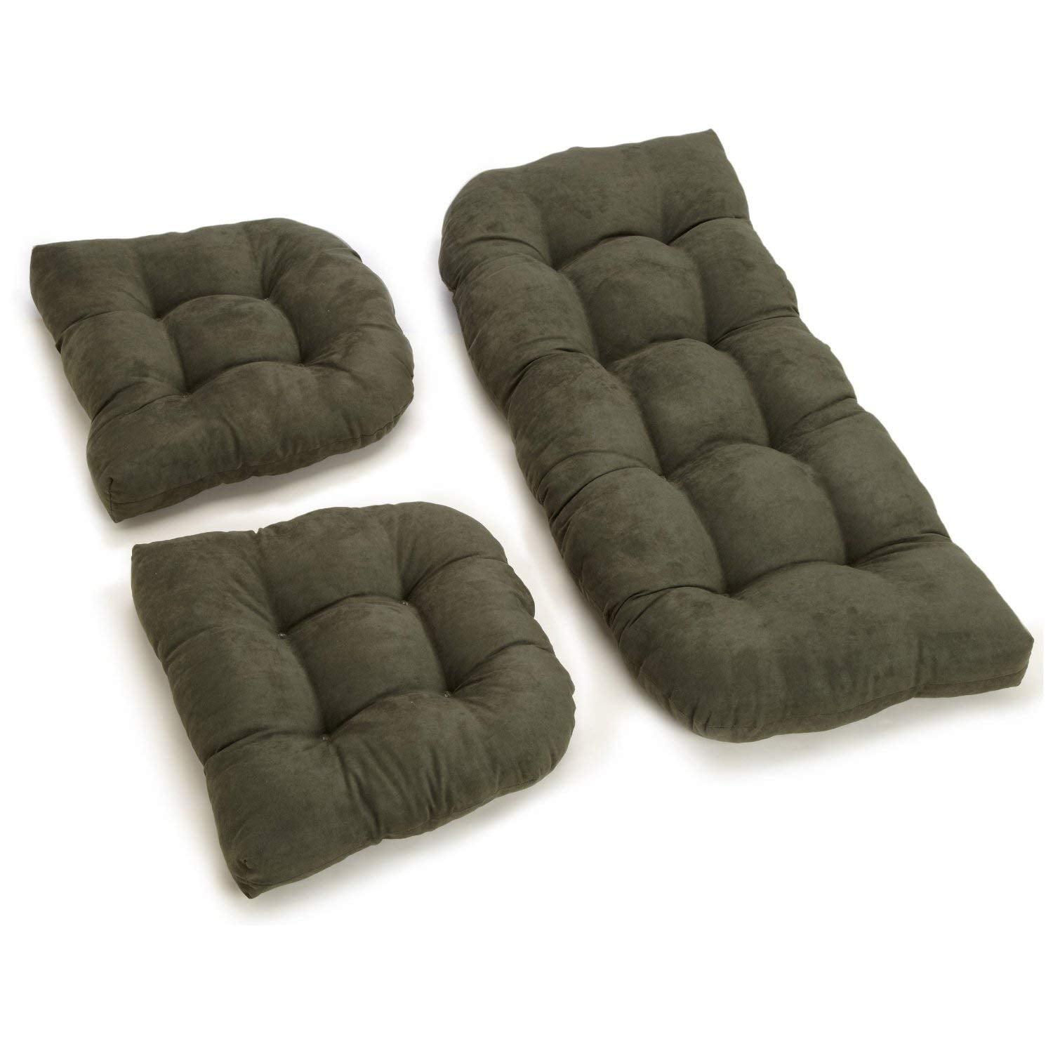 Almohada Blazing Needles, Microgamuza, Color Verde Cazador, Juego De 2