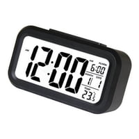 Genérico - Reloj Despertador Led Temperatura Alarma Color Negro