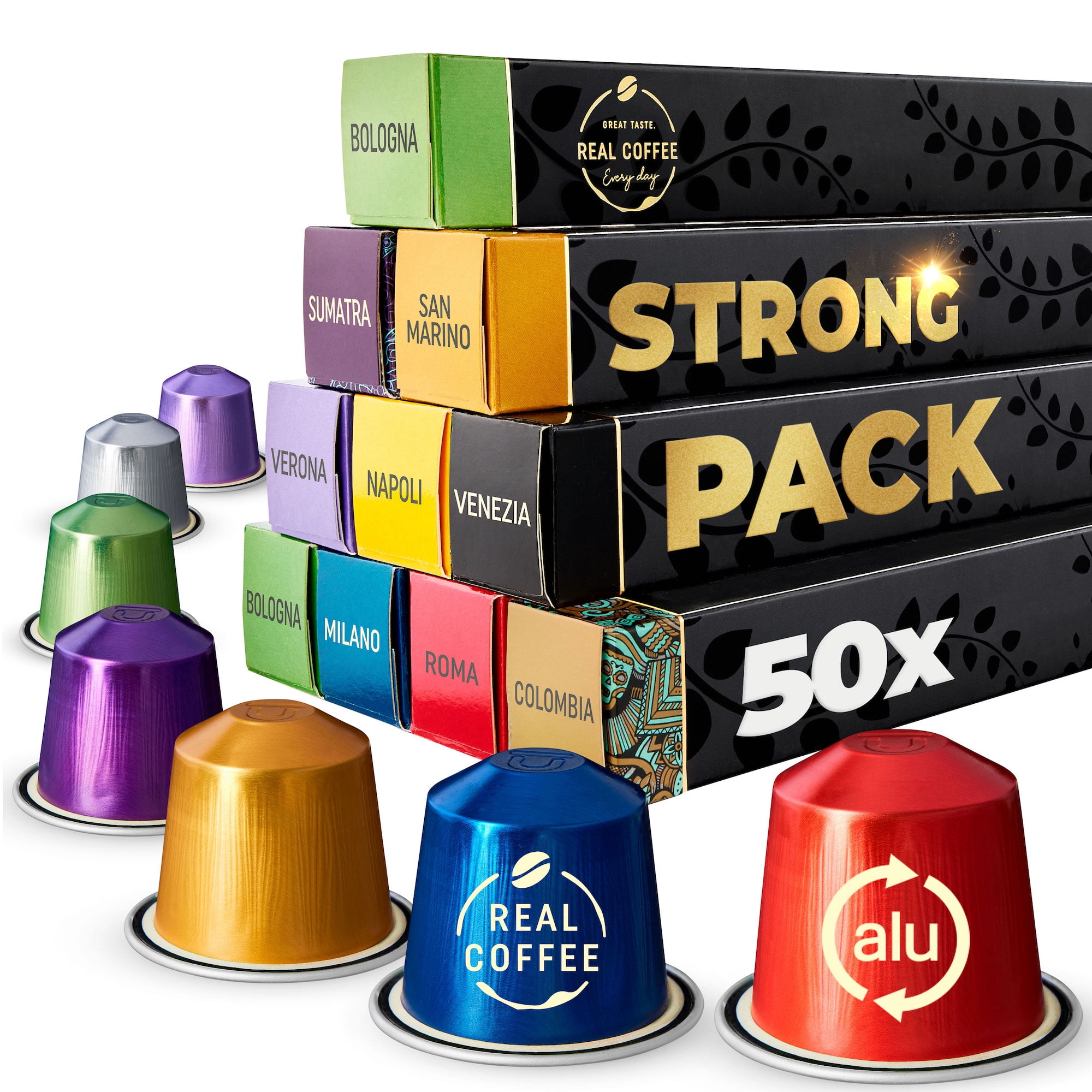Pack 50 Compatibles Para Nespresso Real Coffee