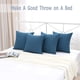 thumbnail image 5 of Paquete de 2 fundas de almohada para exteriores, impermeables, para muebles de patio, decorativas, cuadradas, para jardín, tienda de campaña, sofá, 45,7 x 45,7 cm, 5 of 8