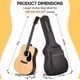 thumbnail image 2 of Funda de Guitarra Tela Oxford Impermeable 38-41 Inch, 2 of 3