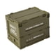 thumbnail image 3 of Caja de almacenamiento plegable, contenedor, ahorro de espacio, resistente, para el hogar, la oficina, asa incorporada, organizador apilable, versátil Verde 26x36x28cm, 3 of 5
