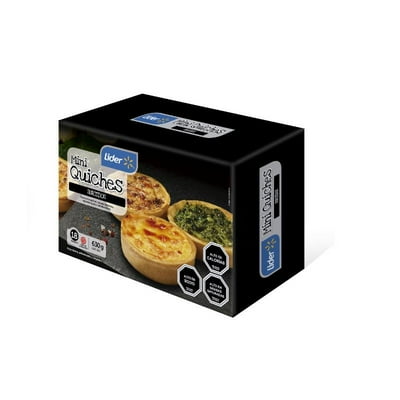 Mini Quiche Coctel Mix Para Hornear 18 Un Lider