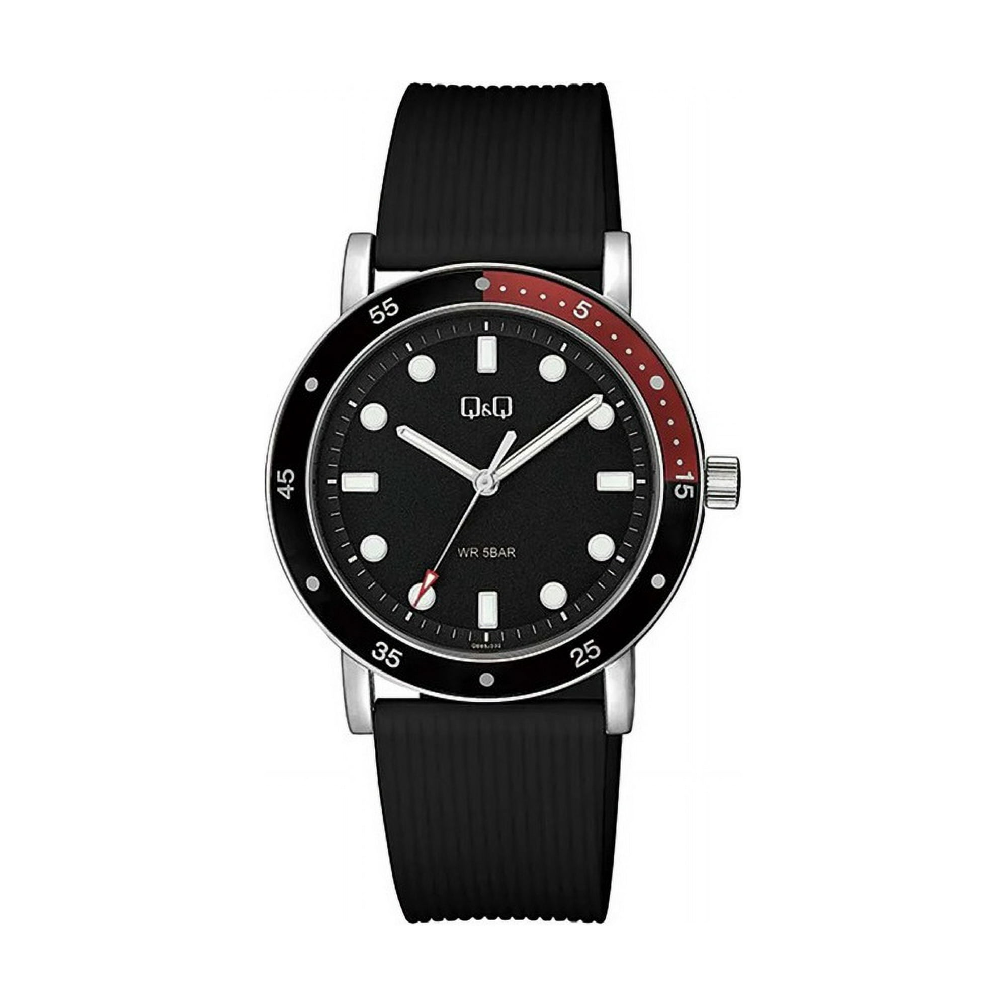 Reloj Qb85j302y Análogo Negro Q&q