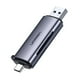 thumbnail image 1 of Lector 2en1 Multi-Tarjeta De Memoria Usb-C 3.1 (Sd/Microsd) Aluminio Silver Ugreen Cm184, 1 of 2