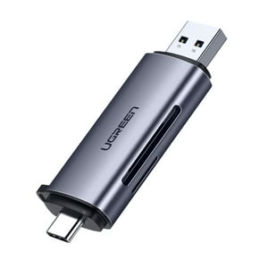 Lector 2En1 Multi-Tarjeta De Memoria Usb-C 3.1 (Sd/Microsd) Aluminio Silver Ugreen Cm184