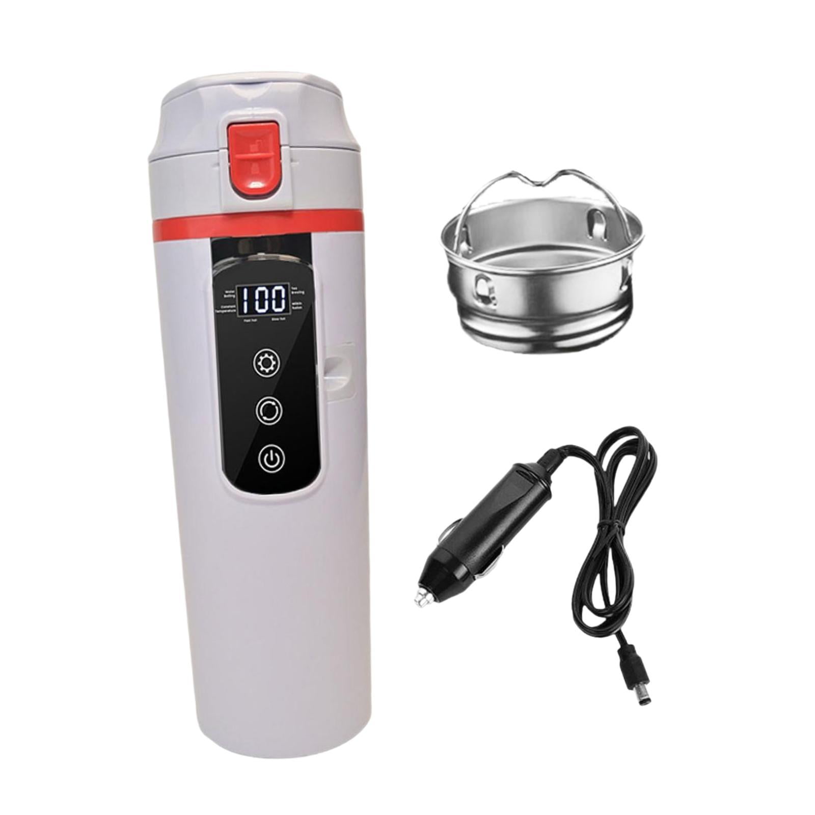 Magideal - 12v 24 V Coradera De Hervidor De Agua Eléctrica Copa De Agua De Agua Caliente Hervidor De Agua Caliente, Taza Con Calefacción Para El Trabajo Para El Blanco