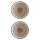 thumbnail image 1 of Paquete De 2 Cestas De Pared Tejidas Rústicas, Bandejas Redondas Decorativas Para Sala De Estar, Color Blanco, 1 of 2