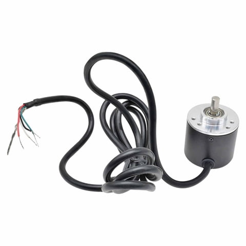 Magideal - Codificador Rotatorio Incremental Fotoeléctrico De 6 X 13 Mm, 600 P/R, Tamaño Pequeño, 5 V-24 V, Bifásico, Para Control De Longitud De Corte De Acero.