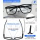 thumbnail image 5 of Gafas de lectura MARE AZZURO Oversized Square para hombre 2.50, 5 of 6