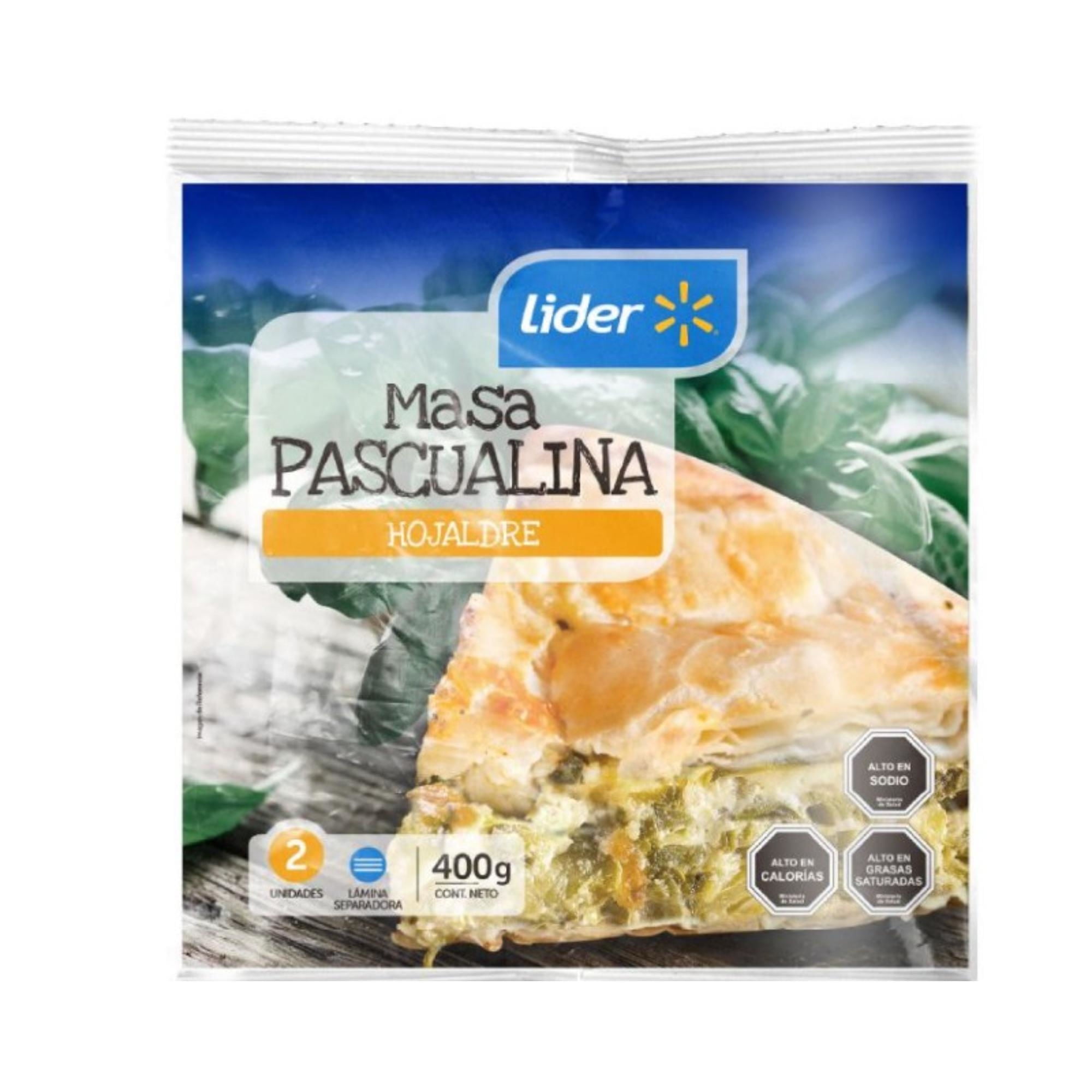 Masa Pascualina Hojaldre 2 Un 400 g Lider