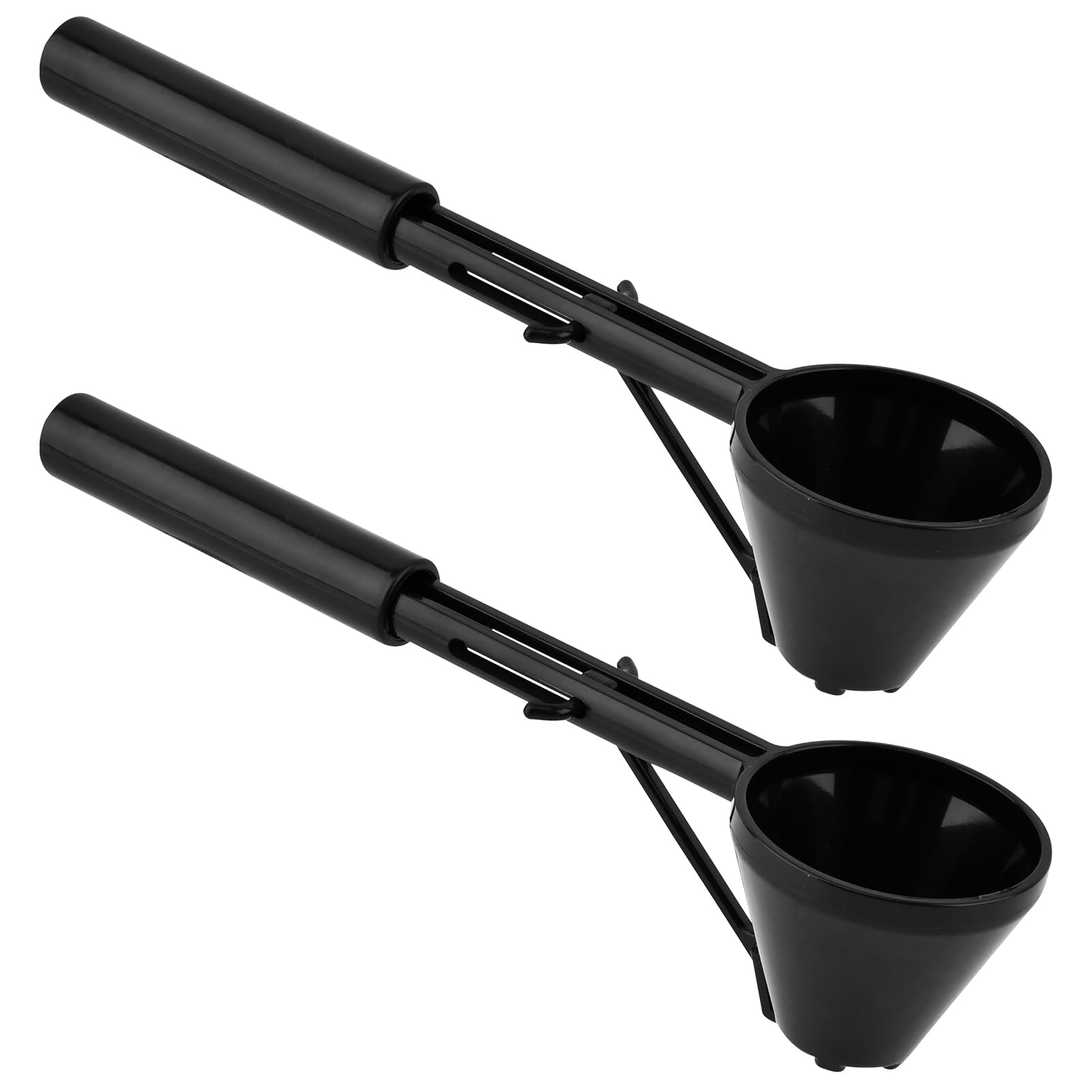 Xusx111 - 2pcs Scooper De Café Y Embudo Para Tazas Reutilizables De Café Recargables, 2 Cucharadas Capacidad Negro