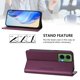 thumbnail image 3 of Funda Billetera con Soporte para Motorola Moto G35 5G Bloqueo RFID Plegable Violeta, 3 of 6