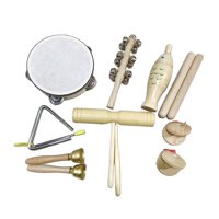 Magideal - Juego Educativo De Música De Madera, Instrumentos Musicales De Percusión Montessori, Habilidades Para Resolver Problemas, Coordinación Mano-Ojo Para 8 Piezas