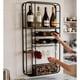 thumbnail image 4 of Rack de Almacenamiento de Vino Estante Flotante Soporte para Botellas de Vino y Copas, 4 of 6