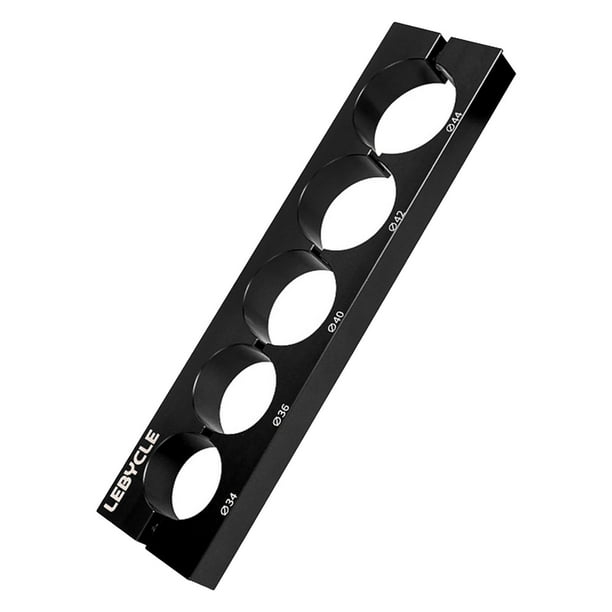 Vise Jaw Bike Abrazadera de Eje de Horquilla Delantera Accesorio de Choque Trasero Aleación de Aluminio Duradera, Herramienta de Reparación Multipropó , Negro 34 A 44