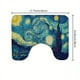 thumbnail image 1 of 1pc Van Gogh Shower Curtain with 12 Hooks and Non-Slip Bathroom Rug - Perfect for Bathroom Decor and Organization, 1 of 5