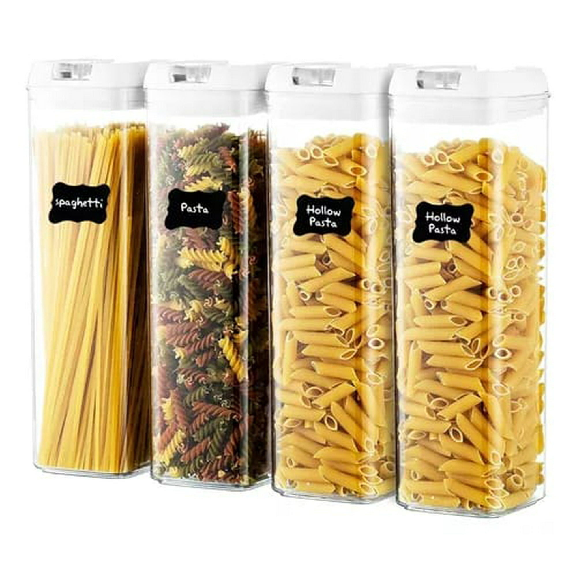 Partyglobos - Set De 4 Contenedores Hermeticos De Plastico Cocina Despensa