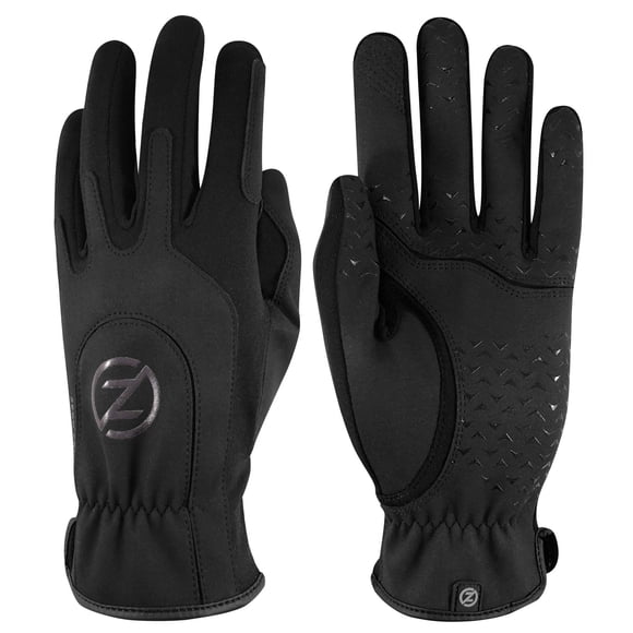 Guantes deportivos Zero Friction para mujer, color negro, ajuste universal