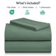 thumbnail image 2 of Juego de sábanas LuxClub Twin XL de microfibra verde musgo, 3 unidades, 2 of 8