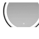 thumbnail image 3 of Espejo Circular Taumm 60cm 3 Luces LED Borde Negro, 3 of 3