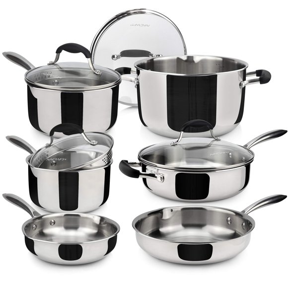 Juego de utensilios de cocina AVACRAFT 10 piezas de acero inoxidable