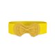 thumbnail image 1 of INSPIRE CHIC Cinturón elástico de cintura con adorno de lazo y botón de presión para mujer, amarillo, talla única, 1 of 4