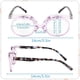 thumbnail image 5 of Gafas de maquillaje con montura multicolor, con tapa abatible hacia arriba y hacia abajo, para personas mayores, gafas de maquillaje con tapa abatible de una sola cara., 5 of 5