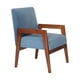 thumbnail image 2 of Sitial Frankfurt Tela Velvet Azul Petróleo, 2 of 3