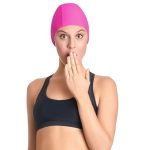 Samia - Gorro Lycra Piscina Fucsia Tamaño Único