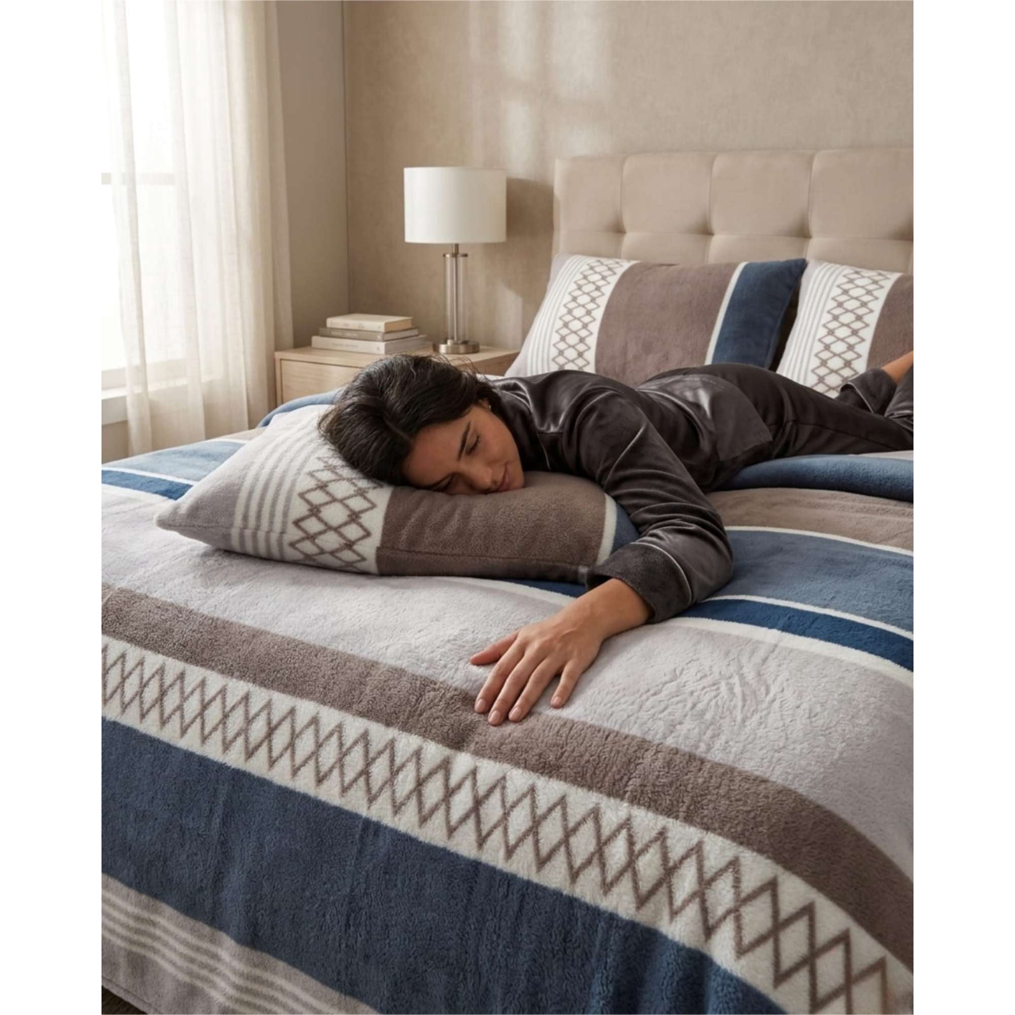 Myl Todo Hogar - Juego De Sábanas Invierno Polar Premium King Máximo Abrigo