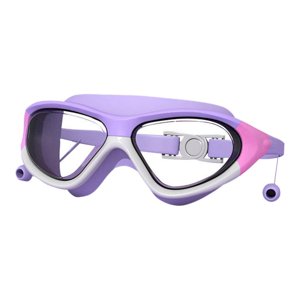 Ioensy - Gafas De Natación Para Niños, Gafas Antivaho De Visión Amplia Para Deportes Acuáticos En Interiores Y Exteriores, Color Blanco Y Morado