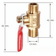 thumbnail image 3 of Llave De Paso Con Doble Rosca Macho. 1/4 Bsp, 3 of 3