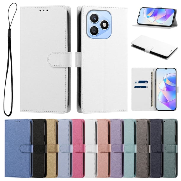 Cartera Funda para Honor X8D Carga Inalámbrica, Blanco