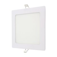 Daumer - Embutido Led Cuadrado Marco Blanco 12W Luz Calida