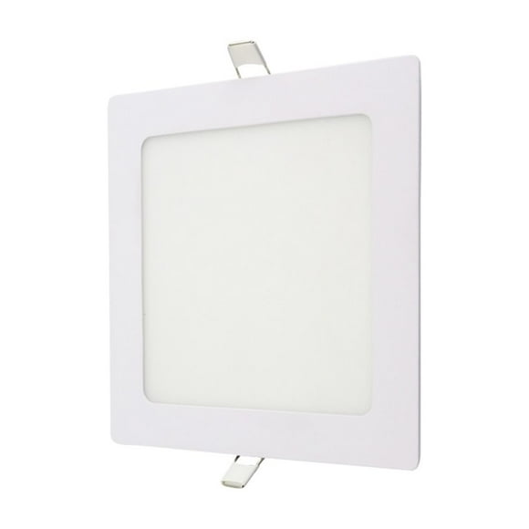 Embutido Led Cuadrado Marco Blanco 12w Luz Neutra