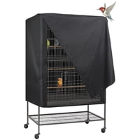 Xusx111 - Mascotas Producto Cubierta Universal De Caja De Aves Blackout & Respirable Cubierta De Caja De Aves Para Buenas Noches De Mascotas, Grande, Negro, 31 L X 21 W X 41 En H (Solo Hay Una Cubiert