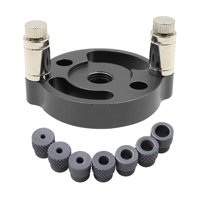 Magideal - Kit De Plantilla De Espiga Autocentrante Vertical De 2/3/4/5/6/8/10 Mm, Perforadora Vertical Para Madera Con Bujes De Perforación Para Carpintería De Opción 1 Negro